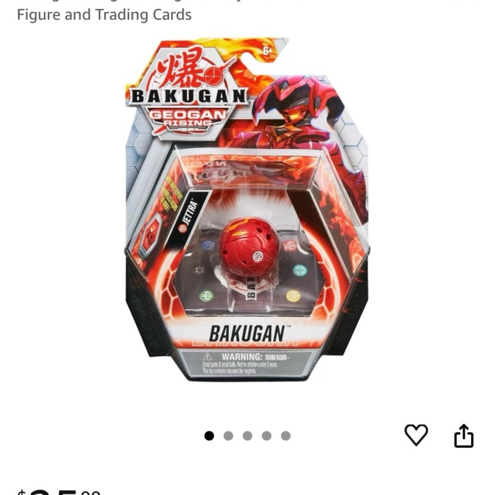 Bakugan Geogan Rising Red Action Figure - Picture 5 of 6